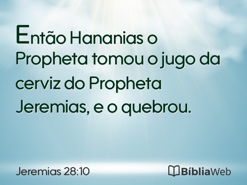 Jeremias 28:10 em imagem para compartilhar
