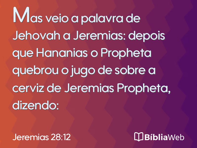 Jeremias 28:12 em imagem para compartilhar