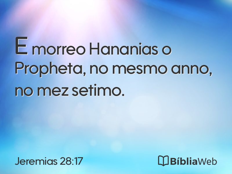 Jeremias 28:17 em imagem para compartilhar