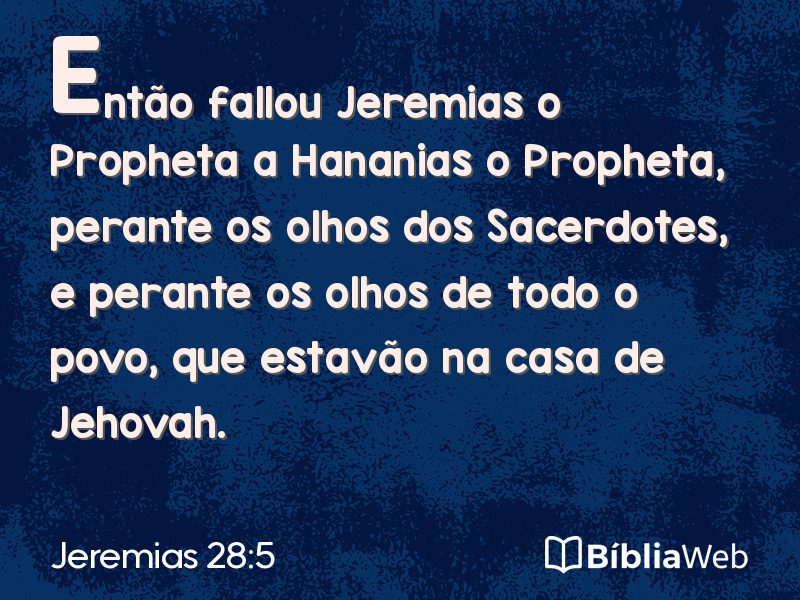Jeremias 28:5 em imagem para compartilhar