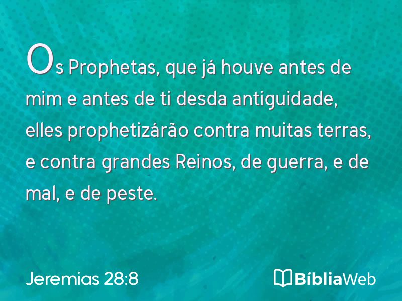 Jeremias 28:8 em imagem para compartilhar