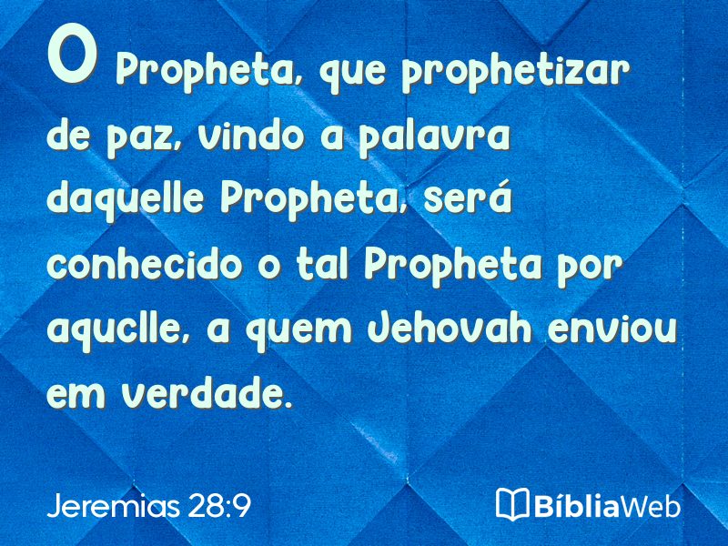 Jeremias 28:9 em imagem para compartilhar