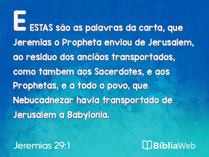 Jeremias 29:1 em imagem para compartilhar