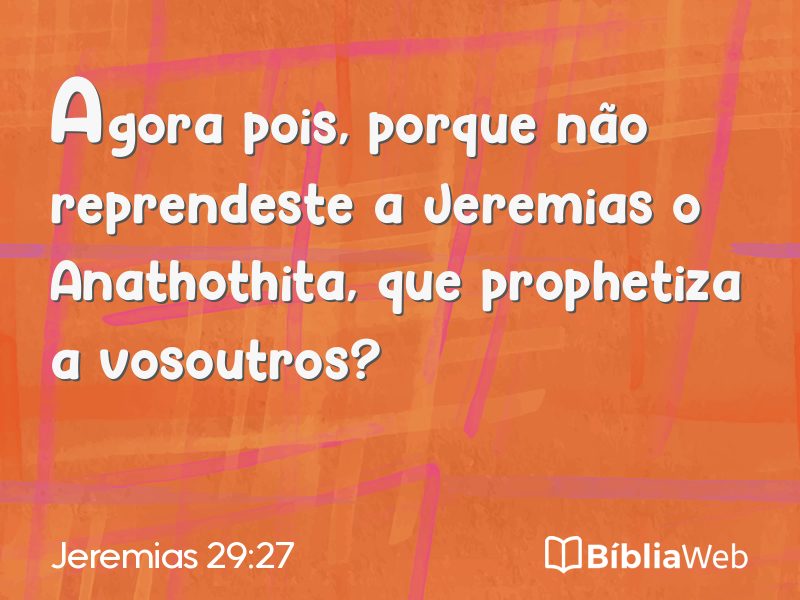 Jeremias 29:27 em imagem para compartilhar