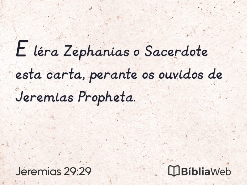 Jeremias 29:29 em imagem para compartilhar
