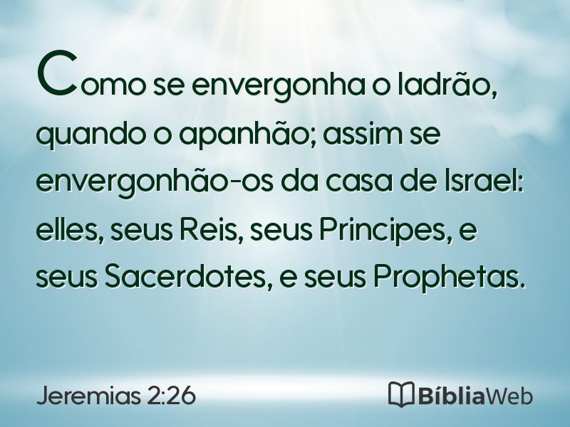 Jeremias 2:26 em imagem para compartilhar