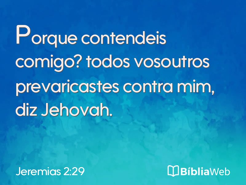 Jeremias 2:29 em imagem para compartilhar