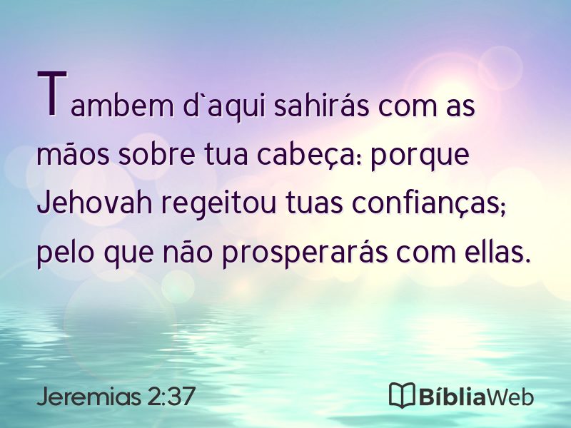 Jeremias 2:37 em imagem para compartilhar