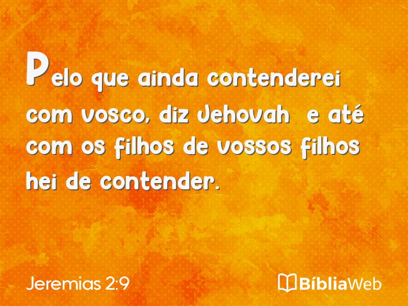 Jeremias 2:9 em imagem para compartilhar
