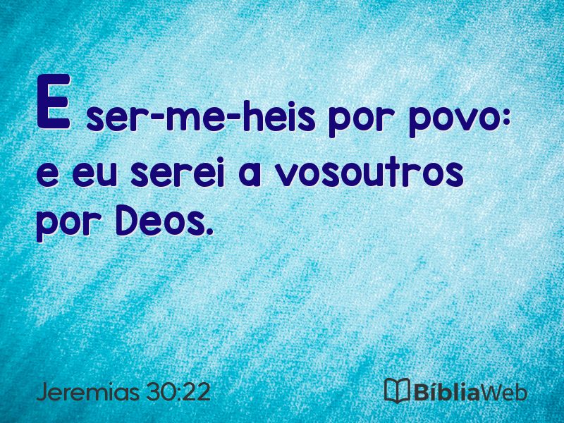 Jeremias 30:22 em imagem para compartilhar