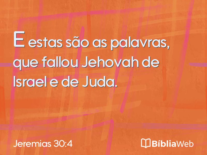 Jeremias 30:4 em imagem para compartilhar