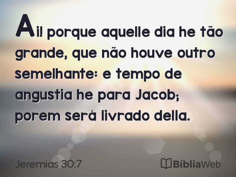Jeremias 30:7 em imagem para compartilhar