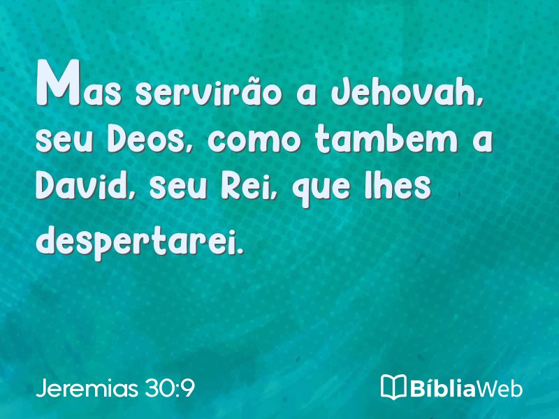 Jeremias 30:9 em imagem para compartilhar