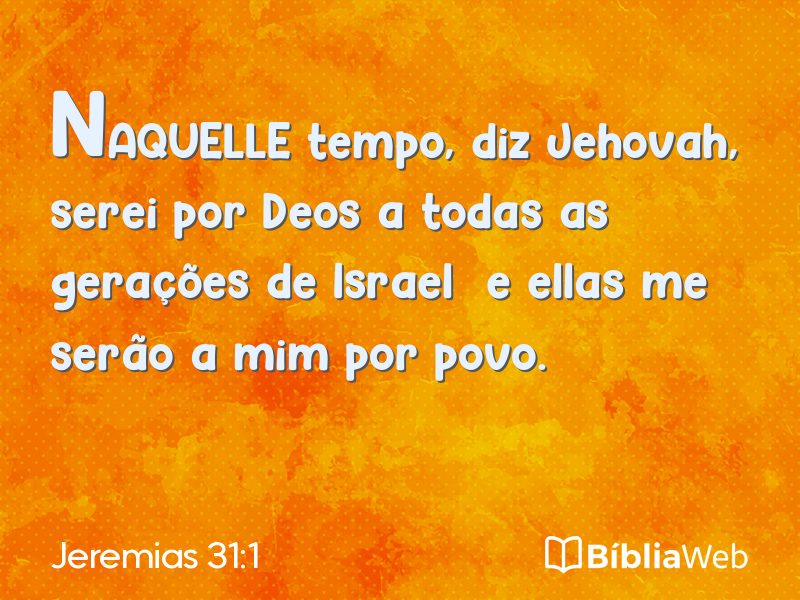 Jeremias 31:1 em imagem para compartilhar