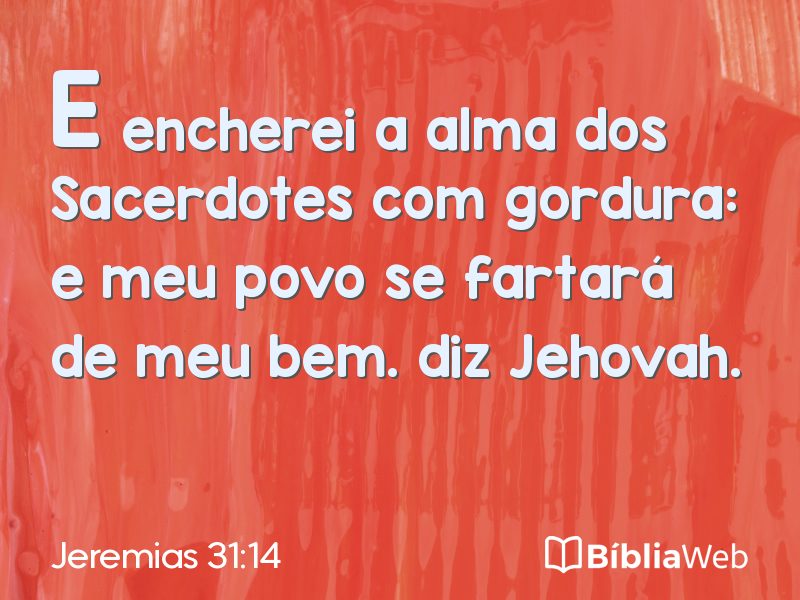 Jeremias 31:14 em imagem para compartilhar
