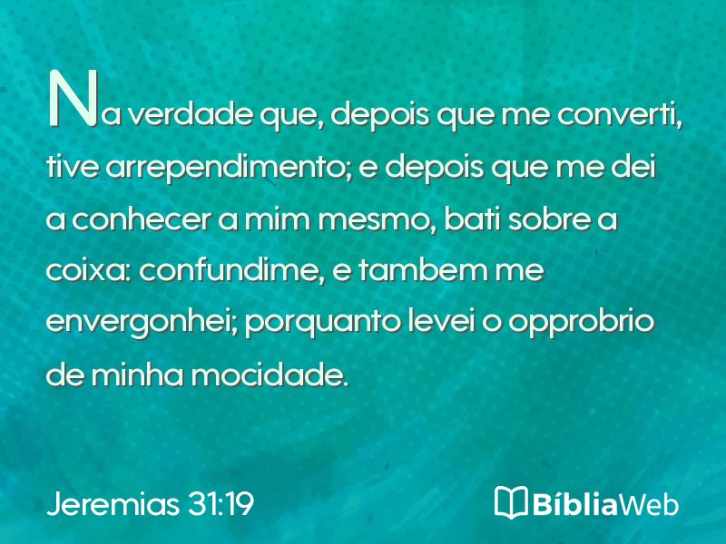 Jeremias 31:19 em imagem para compartilhar