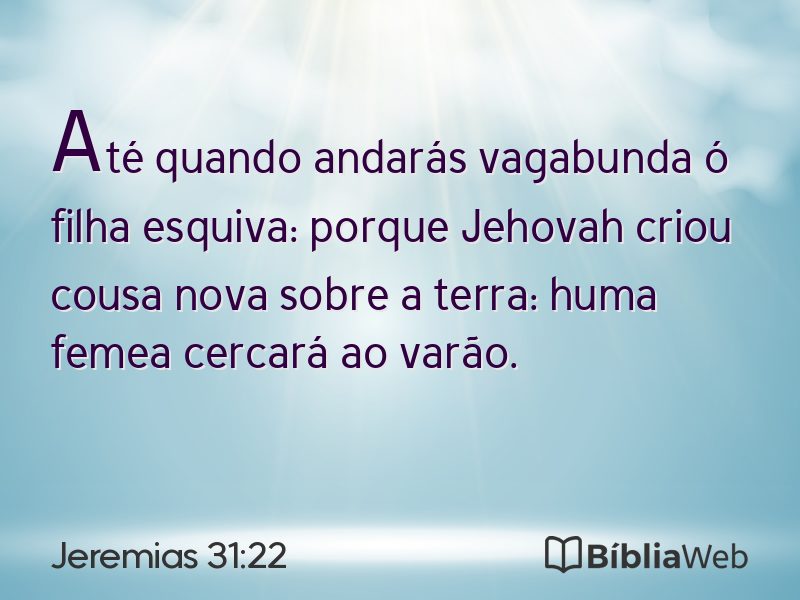 Jeremias 31:22 em imagem para compartilhar