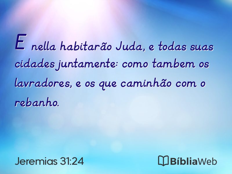 Jeremias 31:24 em imagem para compartilhar