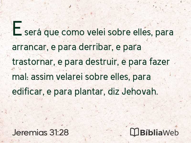 Jeremias 31:28 em imagem para compartilhar