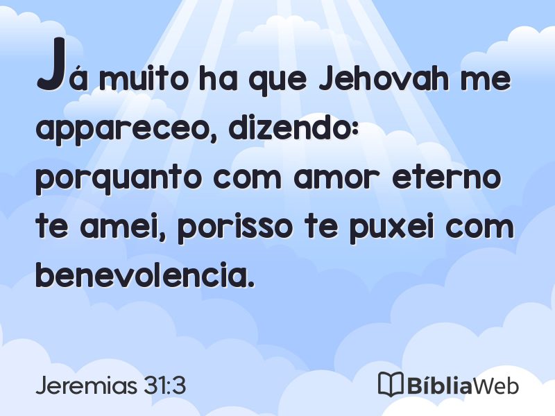 Jeremias 31:3 em imagem para compartilhar
