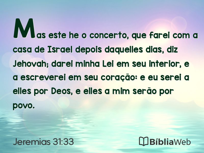 Jeremias 31:33 em imagem para compartilhar