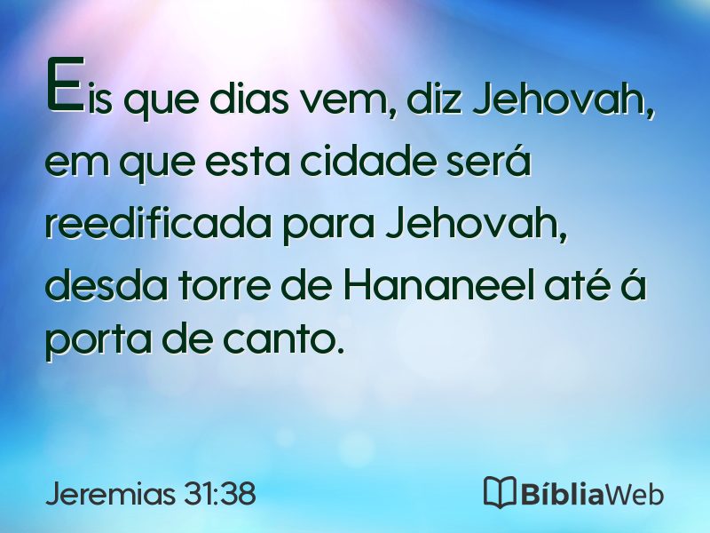 Jeremias 31:38 em imagem para compartilhar