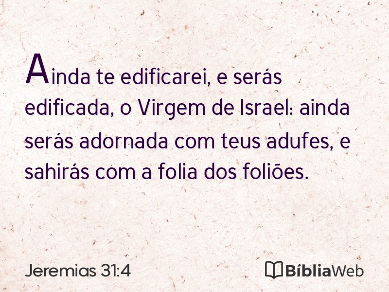 Jeremias 31:4 em imagem para compartilhar