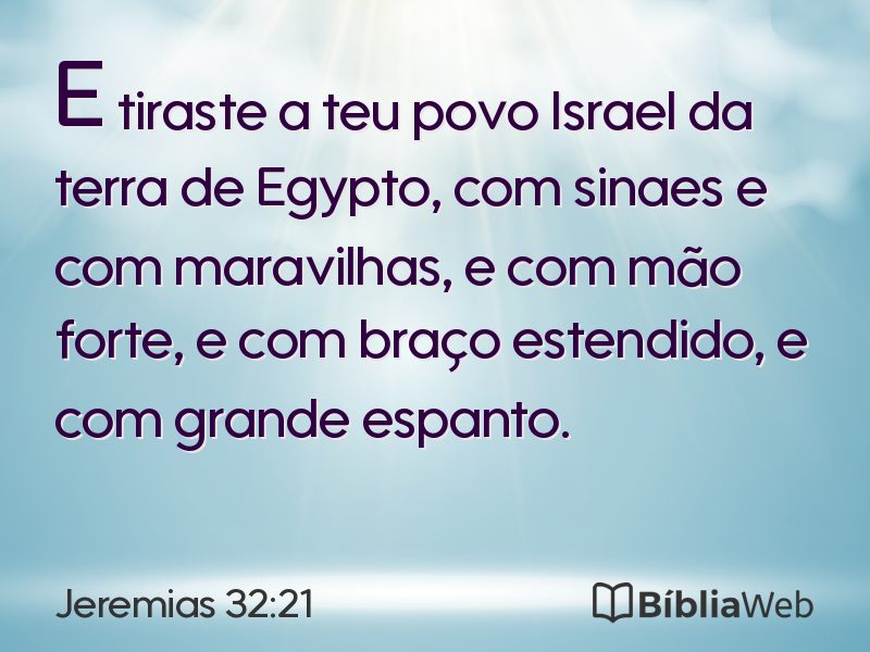 Jeremias 32:21 em imagem para compartilhar