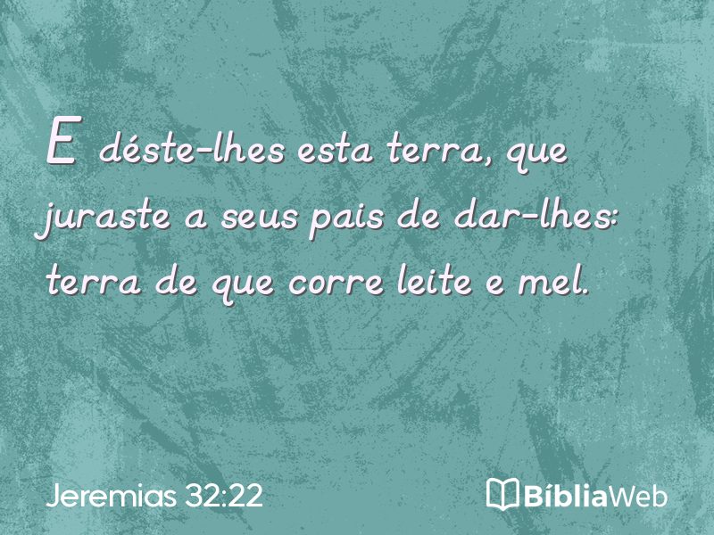 Jeremias 32:22 em imagem para compartilhar