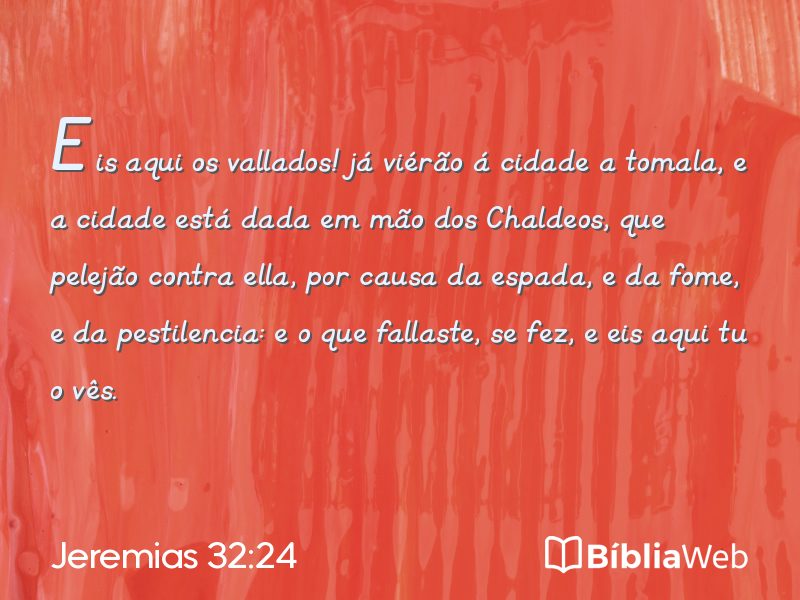 Jeremias 32:24 em imagem para compartilhar
