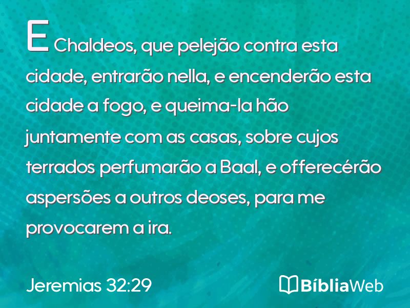 Jeremias 32:29 em imagem para compartilhar