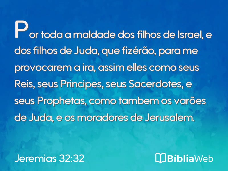 Jeremias 32:32 em imagem para compartilhar
