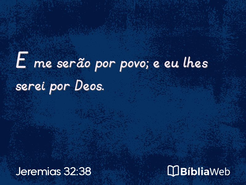 Jeremias 32:38 em imagem para compartilhar