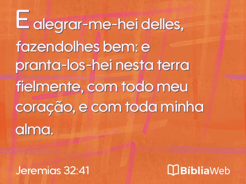 Jeremias 32:41 em imagem para compartilhar