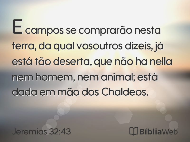 Jeremias 32:43 em imagem para compartilhar