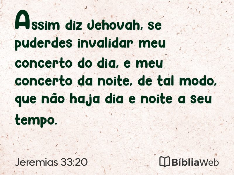 Jeremias 33:20 em imagem para compartilhar