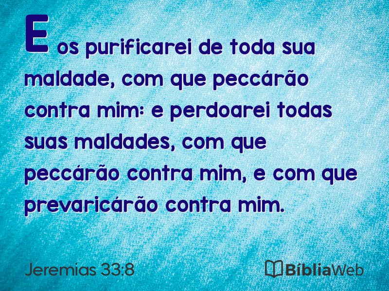 Jeremias 33:8 em imagem para compartilhar