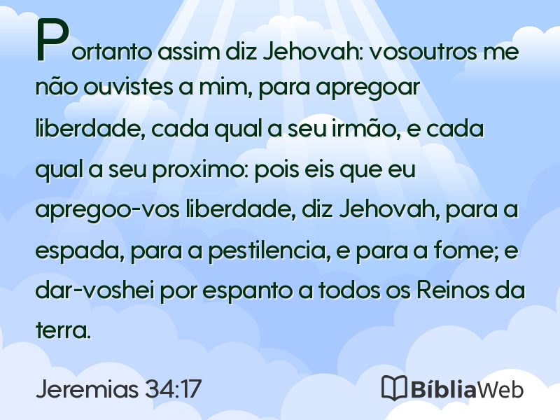 Jeremias 34:17 em imagem para compartilhar