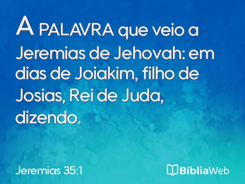 Jeremias 35:1 em imagem para compartilhar