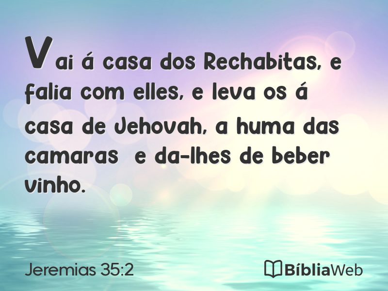 Jeremias 35:2 em imagem para compartilhar