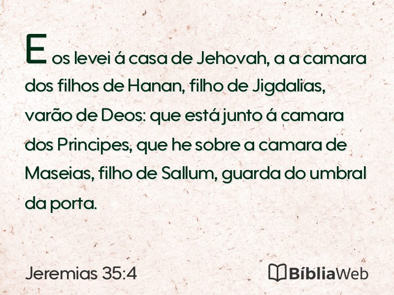 Jeremias 35:4 em imagem para compartilhar