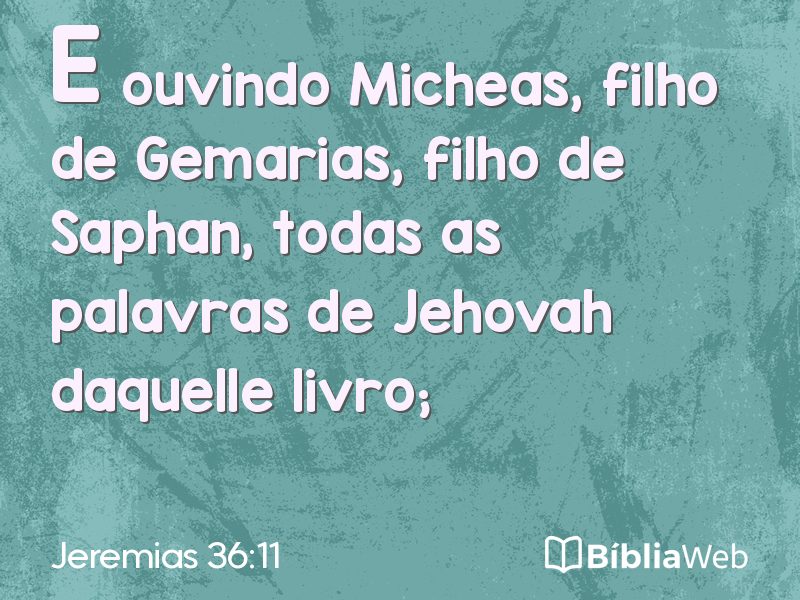 Jeremias 36:11 em imagem para compartilhar