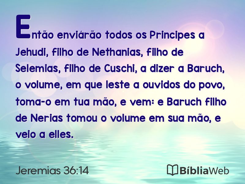 Jeremias 36:14 em imagem para compartilhar