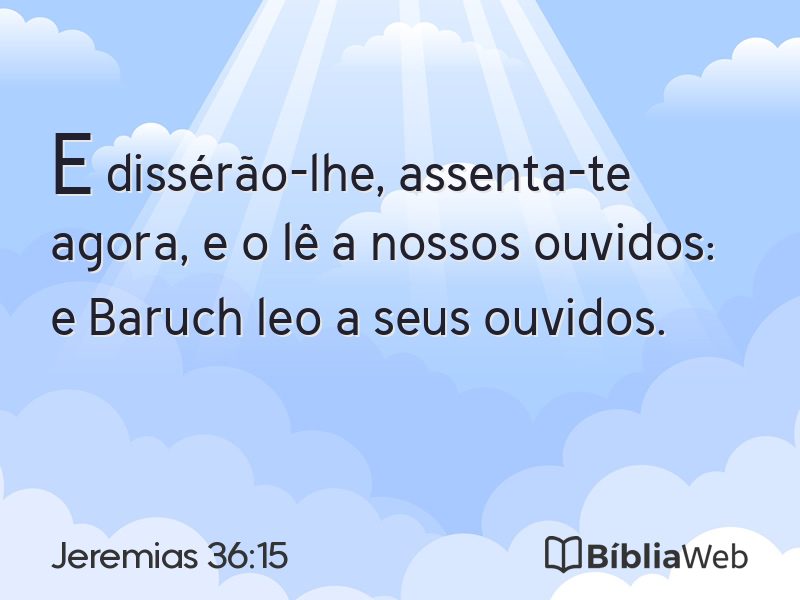 Jeremias 36:15 em imagem para compartilhar
