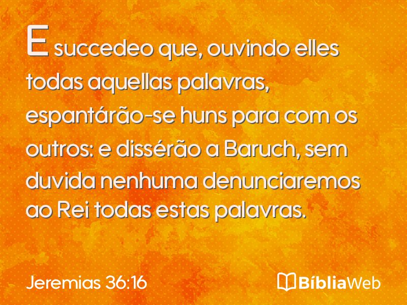 Jeremias 36:16 em imagem para compartilhar