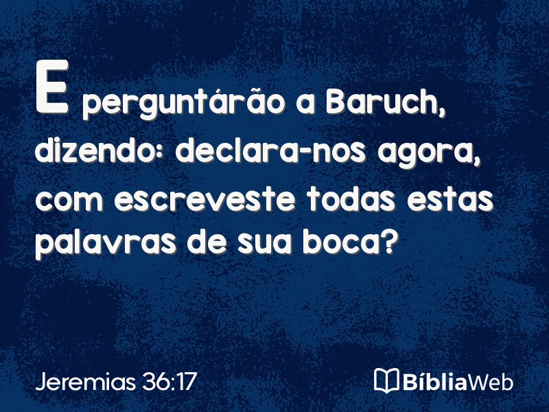 Jeremias 36:17 em imagem para compartilhar