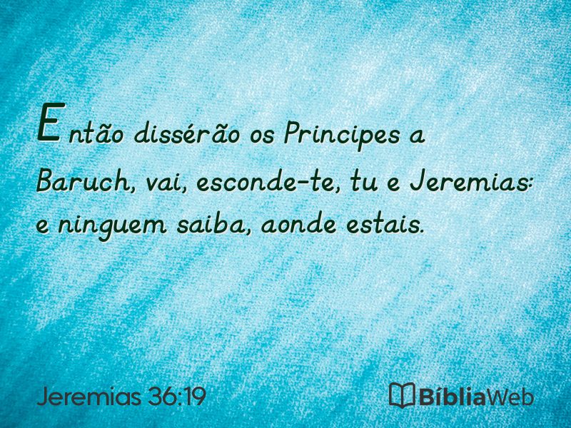Jeremias 36:19 em imagem para compartilhar