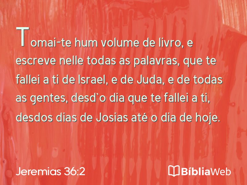 Jeremias 36:2 em imagem para compartilhar