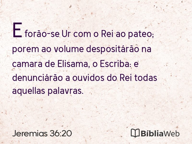 Jeremias 36:20 em imagem para compartilhar
