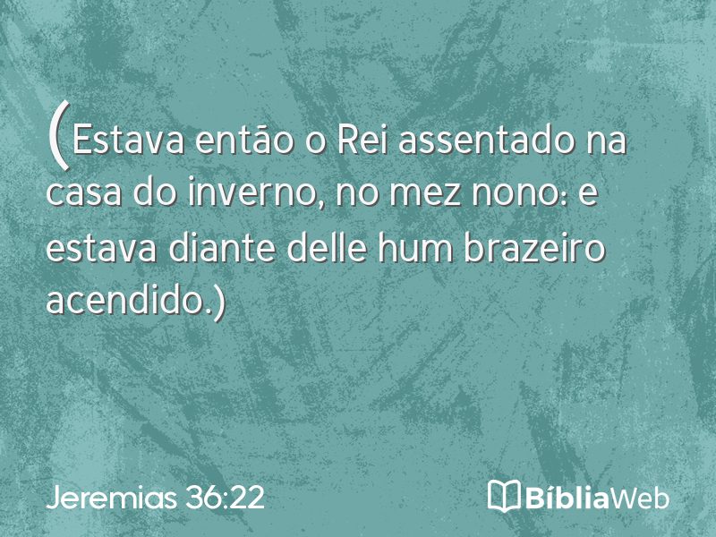 Jeremias 36:22 em imagem para compartilhar